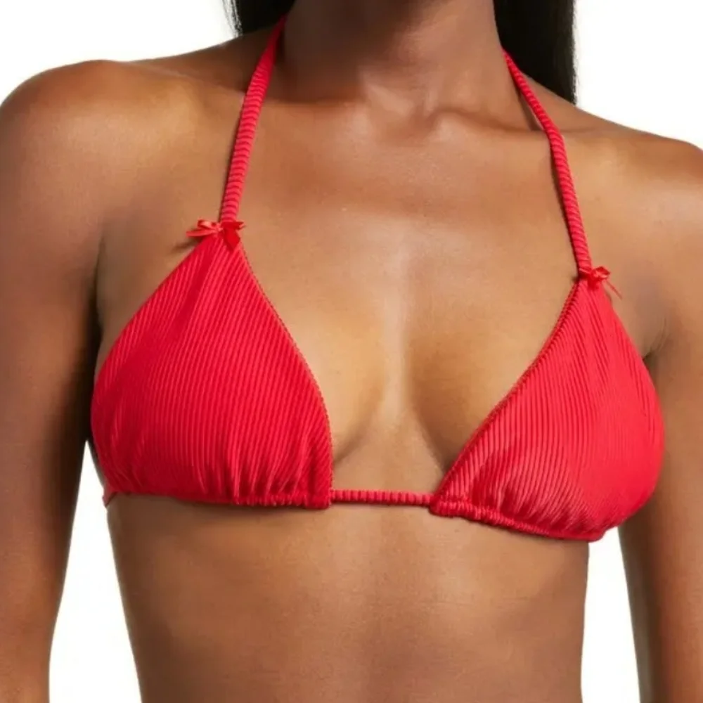 New!Frankie's Bikinis Tia Ribbed Bikini‎ Top